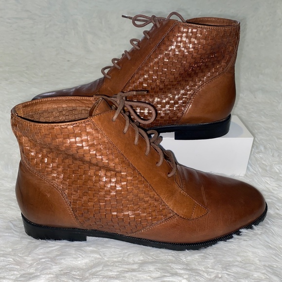 Trotters basket weave Marlene ankle boots 10W - Picture 2 of 10